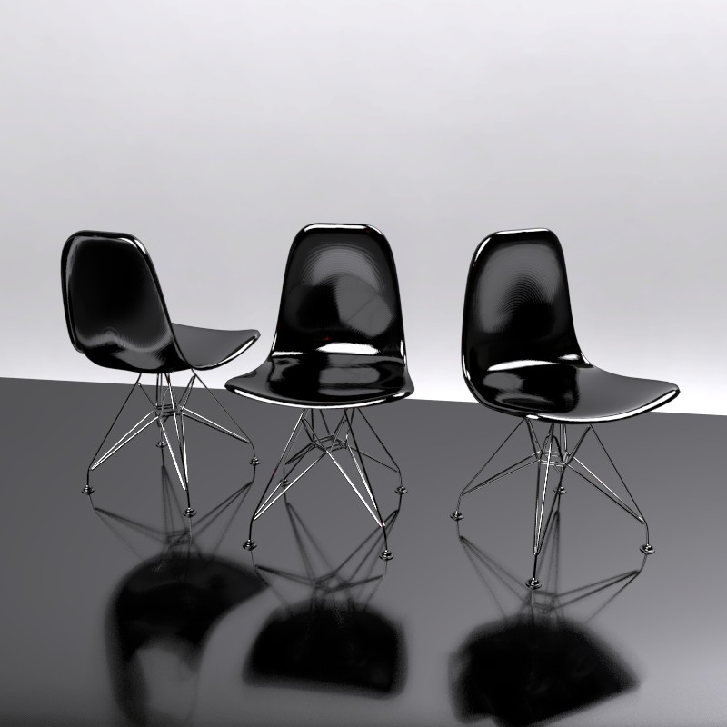 Chrome wire chair preview image 1